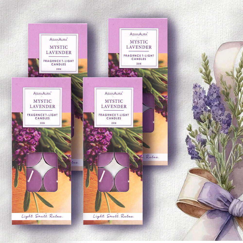 Mystic Lavender T-Light Candles - Pack Of 20