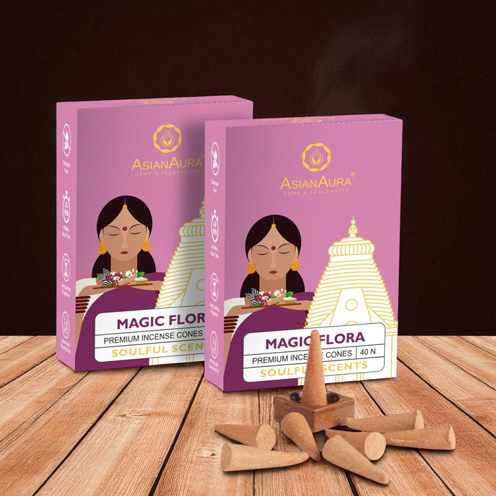 Premium Incense Cones - Magic Flora(40N)