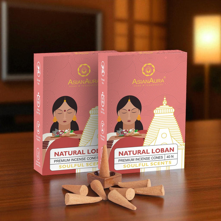 Premium Incense Cones - Natural Loban (40N)