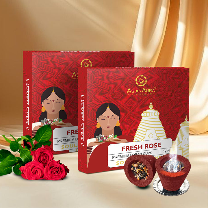 Premium Loban Cups - Fresh Rose (12N)