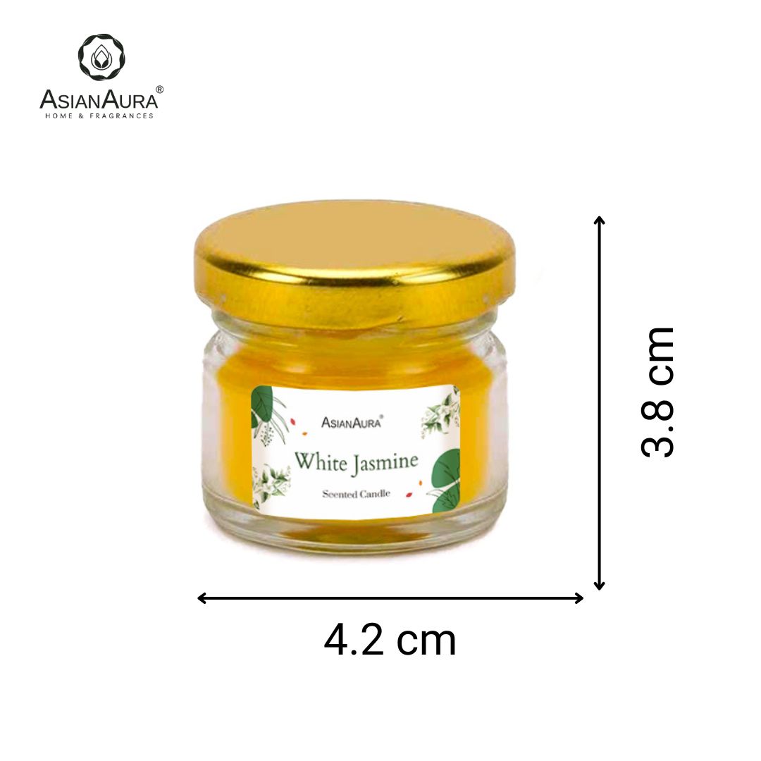 Soy blend mini glass jar candles pack of 12