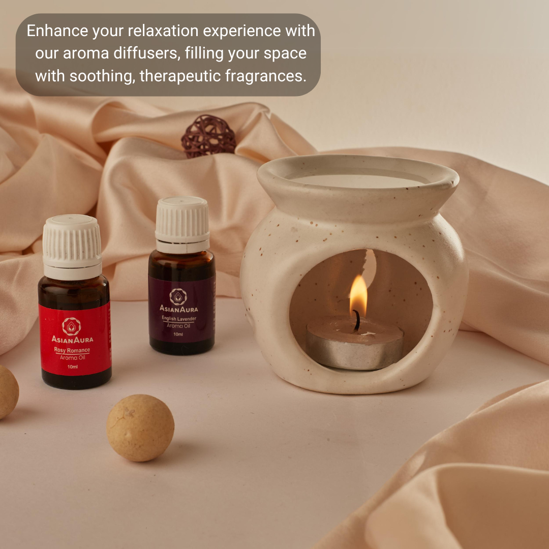 White Ceramic Candle Diffuser for Aromatherapy